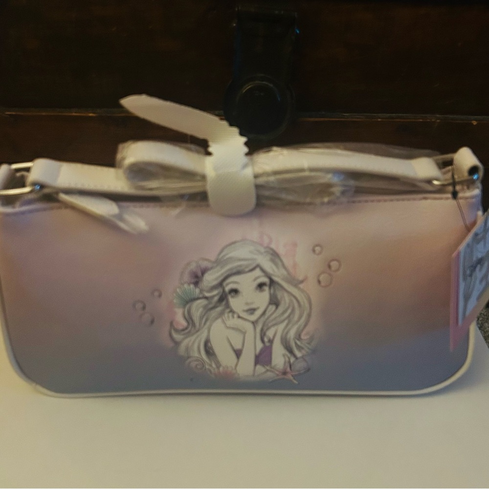 Little Mermaid Ariel Disney X Dani Purple Ombre Baguette Handbag - NWT